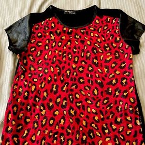 Zara cheetah print top